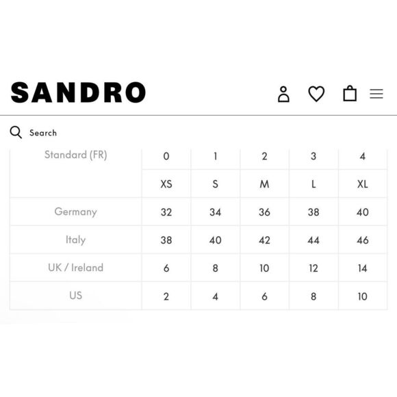 Sandro Red Wool Blend Long Sleeve Top With Denim Pop Size 8 - Picture 6 of 6